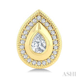 .33CTTWDM PR ART DECO BOLD ER YG 14K-G*