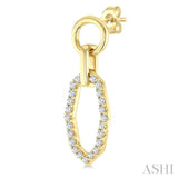 .33CTRDDM RD SH INTERLOCK ER YG 10K-G*