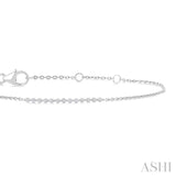 1/10 Ctw Single Cut Diamond Fashion Bracelet in Sterling Silver