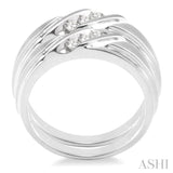 1/4 Ctw Round Cut Diamond Duo Set in 10K White Gold