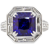 Gems of Distinction Collection's Platinum 5.54ct Sapphire & 2.07ctw Diamond Ring
