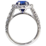 Gems of Distinction Collection's Platinum 4.56ct Sapphire & 1.17ctw Diamond Ring