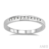 1/10 Ctw Round Cut Diamond Band in 10K White Gold