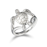 Life@Sea Genuine Sterling Silver Sea Turtle Ring