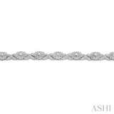 1/6 Ctw Round Cut Diamond Bracelet in Sterling Silver