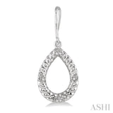 1/20 ctw Round Cut Diamond Earrings in Sterling Silver