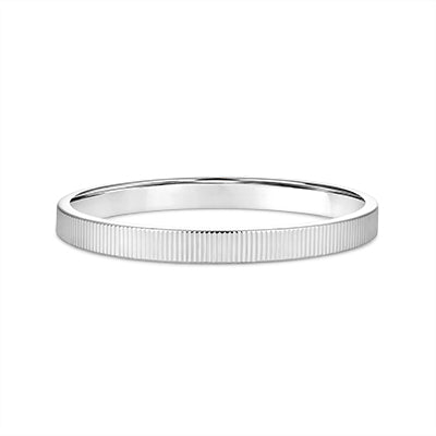 10k Gold Coin Edge Stackable Fashion Ring