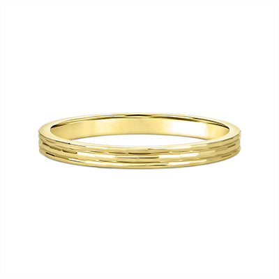 10k Gold Triple-Band Style Stackable Fashion Ring