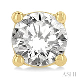 3/4 Ctw Round Cut Diamond Stud Earring in 14K Yellow Gold