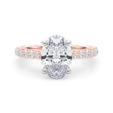 2ct Oval Hidden Halo Lab-Grown Diamond Engagement Ring