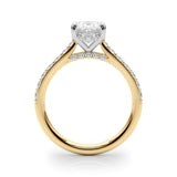 2ct Oval Hidden Halo Lab-Grown Diamond Engagement Ring