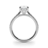 2ct Oval Hidden Halo Lab-Grown Diamond Engagement Ring