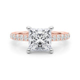 2ct Princess Hidden Halo Lab-Grown Diamond Engagement Ring