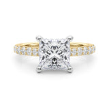 2ct Princess Hidden Halo Lab-Grown Diamond Engagement Ring