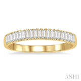 1/3 Ctw Stackable Baguette Diamond Fashion Band in 14K Yellow Gold