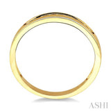 1/10 Ctw Round Cut Diamond Band in 10K Yellow Gold