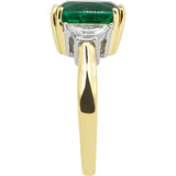 Gems of Distinction Collection's Platinum & 18k Yellow Gold 3.92ct Emerald & .60ctw Diamond Ring