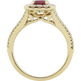 Gems of Distinction Collection's 14k Yellow Gold 1.53ct Ruby & .64ctw Diamond Ring