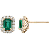 Gems of Distinction Collection's 14k Yellow Gold 1.71ct Emerald & .70ctw Diamond Ring