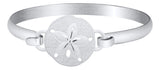 Genuine Sterling Silver Evening Tide Collection Sand Dollar Convertible Bracelet