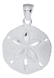 Genuine Sterling Silver Evening Tide Collection Medium Sand Dollar Pendant Necklace