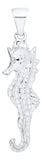 Genuine Sterling Silver Evening-Tide Collection Seahorse Pendant Necklace