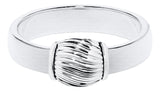 Genuine Sterling Silver Cape Cod Ring with Sterling Silver Twist Bead