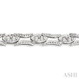 Marquise Shape Diamond Link Bracelet