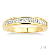 Channel Set Diamond Wedding Band