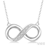 Silver Infinity Diamond Fashion Pendant