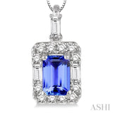 Gemstone & Diamond Pendant