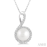 Pearl & Diamond Fashion Pendant