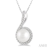 Pearl & Diamond Fashion Pendant