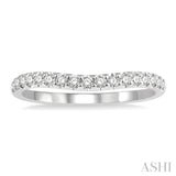 Curved Diamond Wedding Band