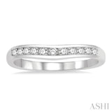 Curved Diamond Wedding Band