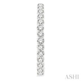 Inside-Out Diamond Oval Hoop Earrings