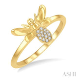 Stackable Bumble Bee Petite Diamond Fashion Ring