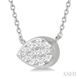 Pear Shape Lovebright Essential Diamond Necklace