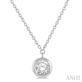 Bezel Set Diamond Necklace