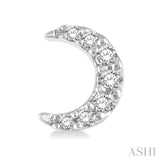 Crescent Petite Diamond Fashion Earrings